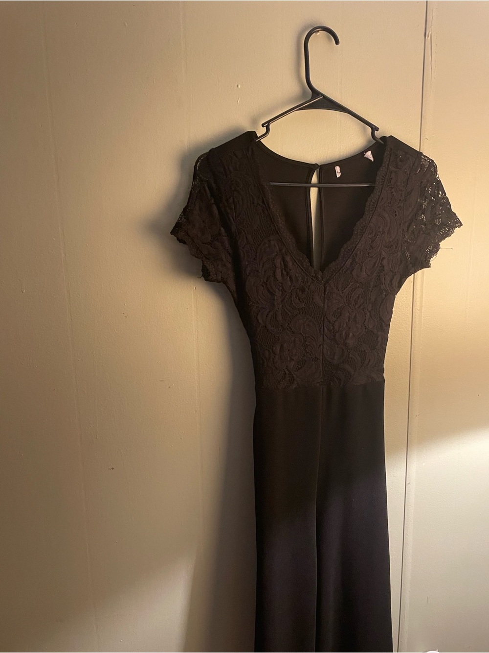 Black Lace V-Neck Women’s romper